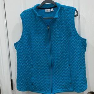 Kim Rogers Blue Quilted Vest